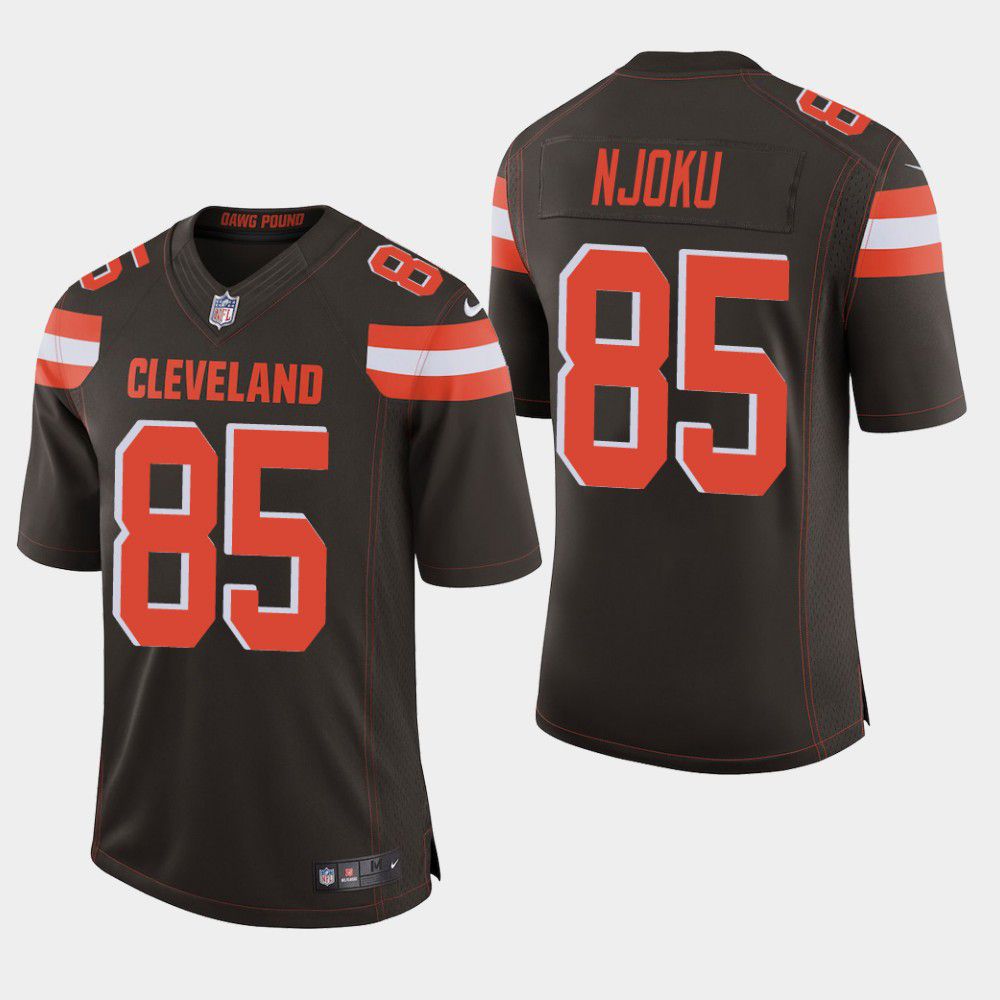 Cheap Men Cleveland Browns 85 David Njoku Nike Brown Limited NFL Jersey